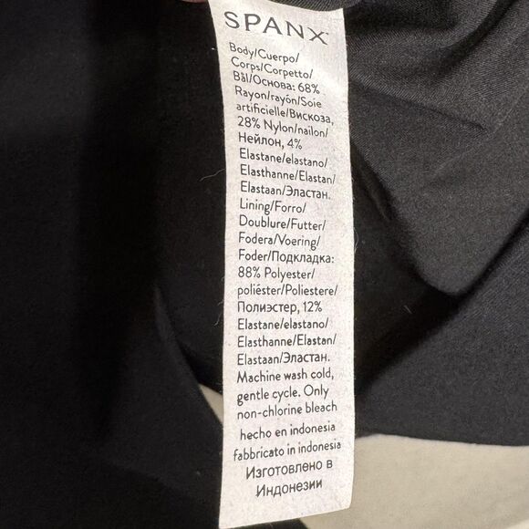 Spanx Blazer Womens 1X Black Perfect Asymmetrical Tailored One Button Stretch - Picture 10 of 11